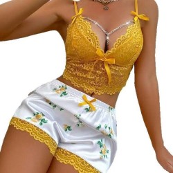 Ensemble de lingerie jaune