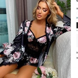 Pyjama Short en Dentelle