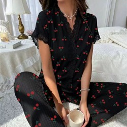 ensemble pyjama femme _ Noir