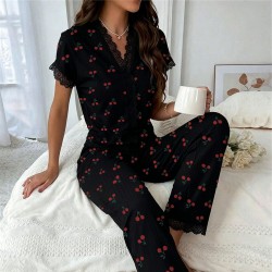 ensemble pyjama femme _ Noir