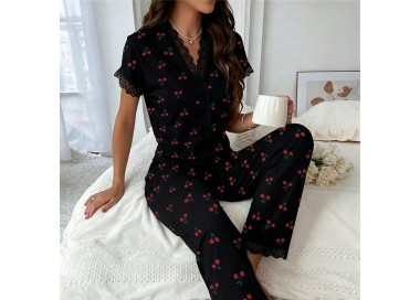 ensemble pyjama femme _ Noir