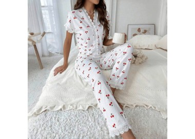 ensemble pyjama femme _ Blanc