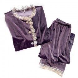 Pyjama Femme Velours _ Violet