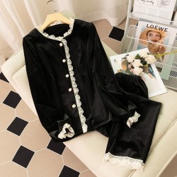 Pyjama Femme Velours _ Noir