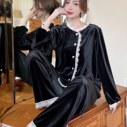 Pyjama Femme Velours _ Noir