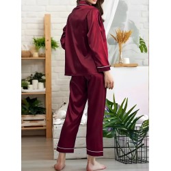 Pyjama Femme Uni Rouge