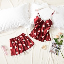 Pyjama Femme Petits Pois_ Rouge