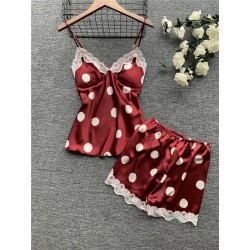 Pyjama Femme Petits Pois_ Rouge
