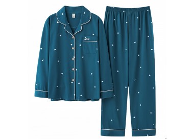 Pyjama Femme Large _ Turquoise