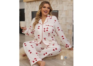 Pyjama Femme Grande Taille _ Blanc
