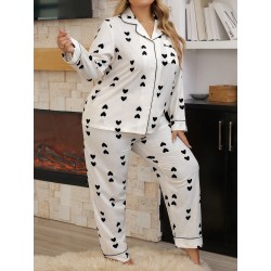 Pyjama Femme Grande Taille petits cœurs
