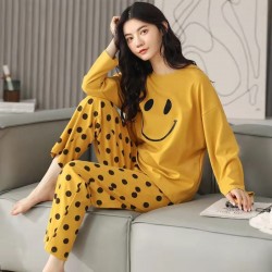 Pyjama Femme Hiver Jaune