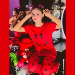 Pyjama Femme Hiver _ Rouge