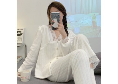 Pyjama Femme Polaire _ Blanc