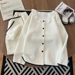Pyjama en coton écrue