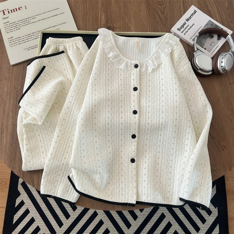 Pyjama en coton écrue