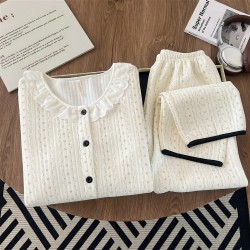 Pyjama en coton écrue