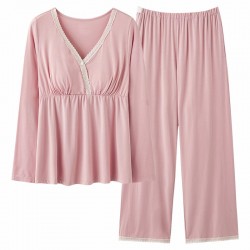 Ensemble Pyjama de Grossesse _ Rose Poudré