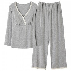 Ensemble Pyjama de Grossesse _ Gris