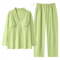 Pyjama Pour Femme Enceinte _ Vert Kiwi