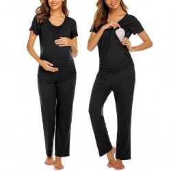 Pyjama femme d'allaitement _ Noir