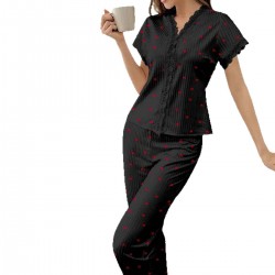 Pyjama femme d'allaitement _ Noir