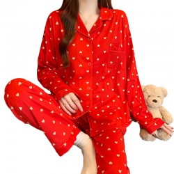 Pyjama à Manche longue _ Rouge