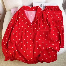 Pyjama à Manche longue _ Rouge