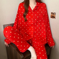 Pyjama à Manche longue _ Rouge