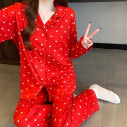 Pyjama à Manche longue _ Rouge