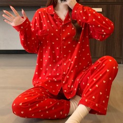 Pyjama à Manche longue _ Rouge