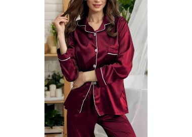 Pyjama Femme Uni Rouge