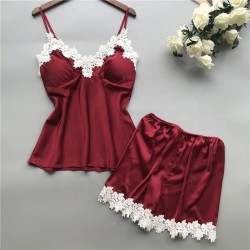 Ensemble de Lingerie de Nuit en Satin