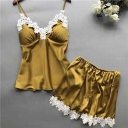 Ensemble de Lingerie de Nuit en Satin
