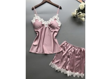 Ensemble de Lingerie de Nuit en Satin