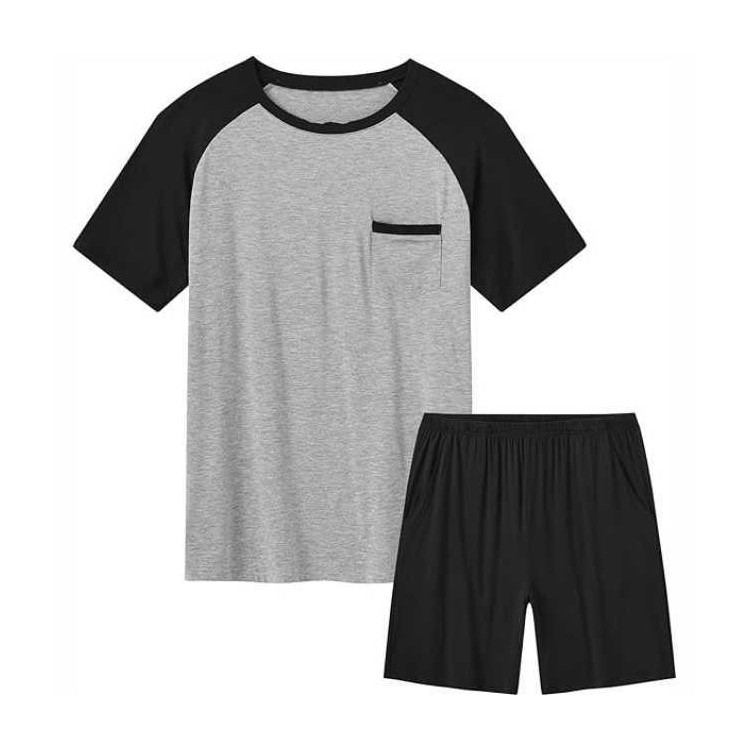Ensembles de pyjamas courts deux pièces _ Noir