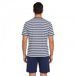 ensemble pyjama  rayé homme _ Bleu