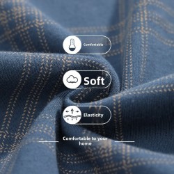 pyjama homme carreaux _ Bleu