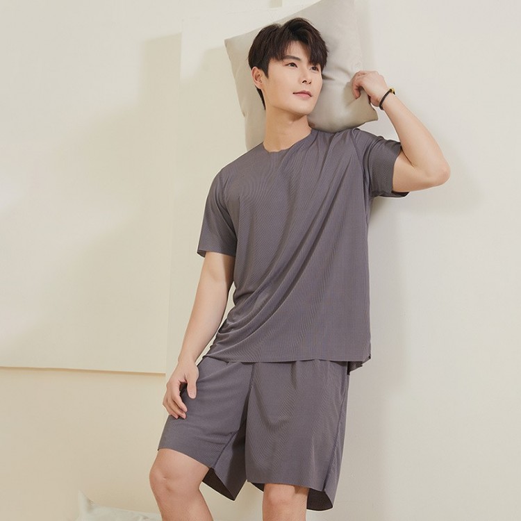 Ensemble Pyjama Short Homme Gris