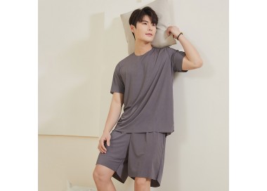 Ensemble Pyjama Short Homme Gris