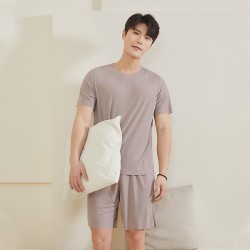 Ensemble Pyjama Short Homme Beige