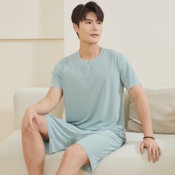 Ensemble Pyjama Short Homme Vert