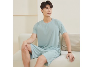 Ensemble Pyjama Short Homme Vert
