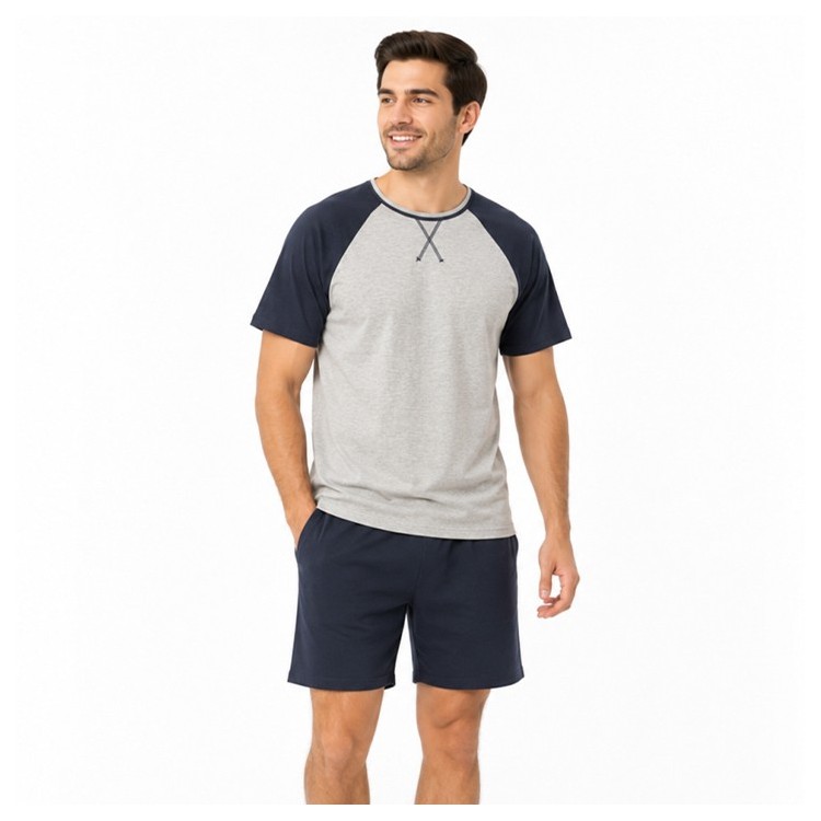 Pyjama Homme Coton _ Gris