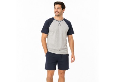 Pyjama Homme Coton _ Gris