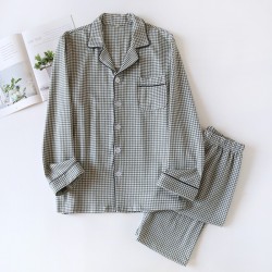 Pyjama Homme Carreaux _ Blanc