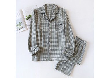 Pyjama Homme Carreaux _ Blanc