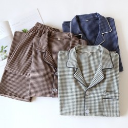 Pyjama Homme Carreaux _ Blanc