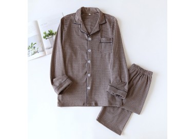 Pyjama Homme Carreaux _ Marron
