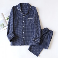 Pyjama Homme Carreaux _ Bleu